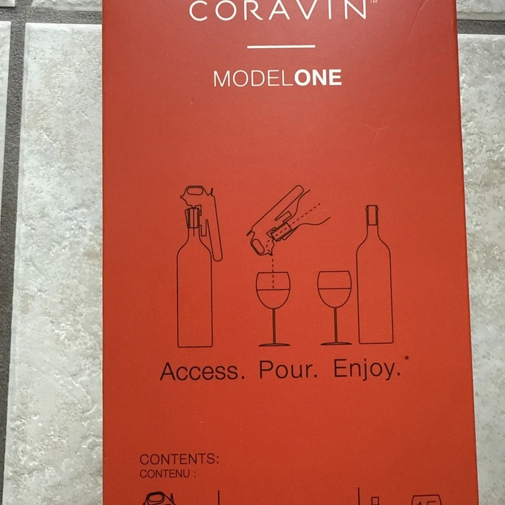 Coravin Wine Pourer & Preservation System - Model One - Blue Gray New/Sealed